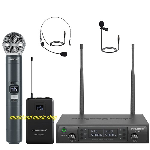 Phenyx Pro Wireless, Dual Mic PTU-71-1Hand 1Body